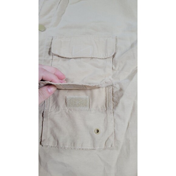 Without Walls Utility Shirt Men’s Small Khaki Short Sleeve Button Front Outdoor - Picture 8 of 10